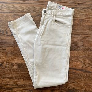 New Faherty Brand Men's Comfort Twill Chino Tan Khaki Size 32